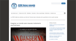 Desktop Screenshot of ccdh.ch